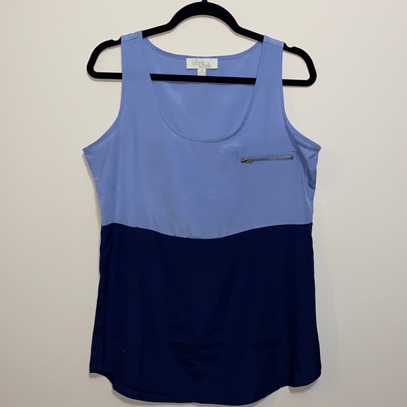 Olive & Oak Color Block Tank - Picture 1 of 5